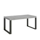 Tavolo Allungabile 200-304x90x77 cm Tecno Cemento Telaio Antracite 