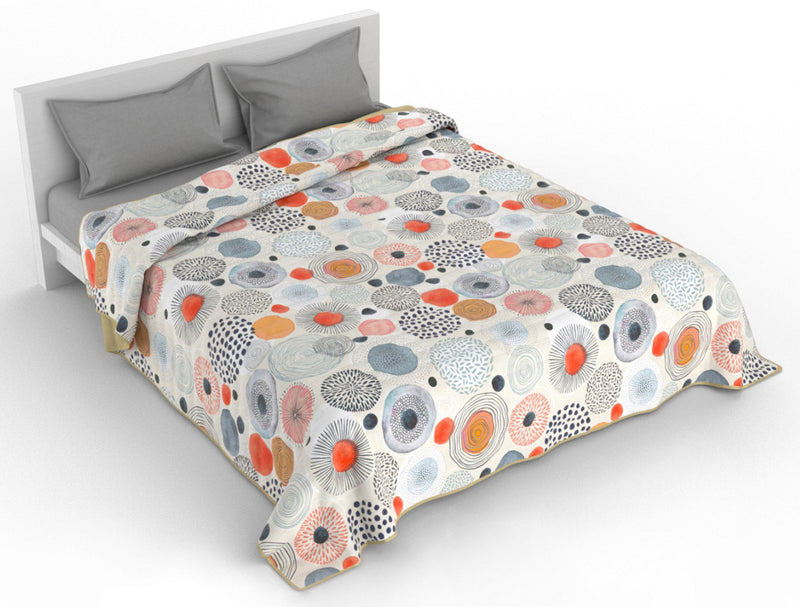 Trapuntino Doubleface con Stampa Acquerello