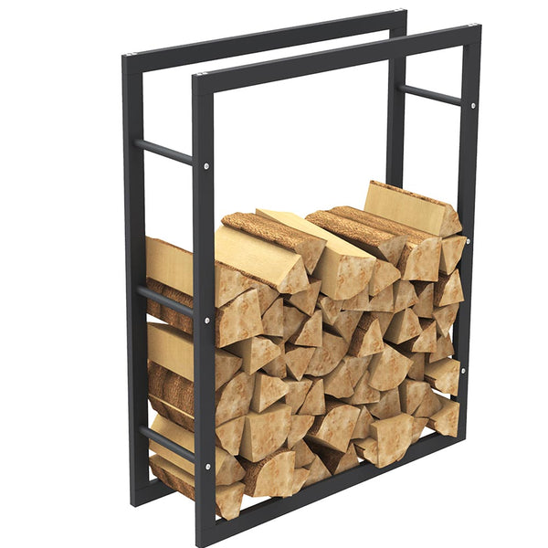 Portalegna Supporto Metallo Porta Legna Interno Legnaia Camino Stufa 100x80x25cm acquista