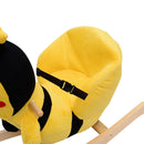 Cavallo a Dondolo per Bambini in Legno Ape Giallo e Nero 