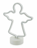 Angelo Luminoso Neon a Led H30  cm Soriani Bianco
