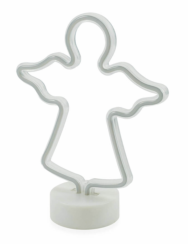 Angelo Luminoso Neon a Led H30  cm Soriani Bianco