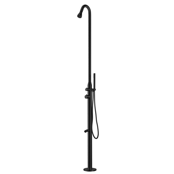 Doccia da Giardino 228x18x17,5 cm con Soffione Lavapiedi e Doccetta Sined Stintino Nero satinato online