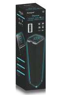 Altoparlante Speaker a Torretta 120W Wireless con Radio in Tessuto Kooper Techno Nero