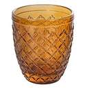 Set 6 Bicchieri Acqua Castle Chocolate in Vetro VdE Tivoli 1996 Marrone