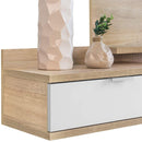 Mobile da Ingresso Dahlia 116x81x29 cm con Cassetto e Specchio in Stile Moderno Rovere