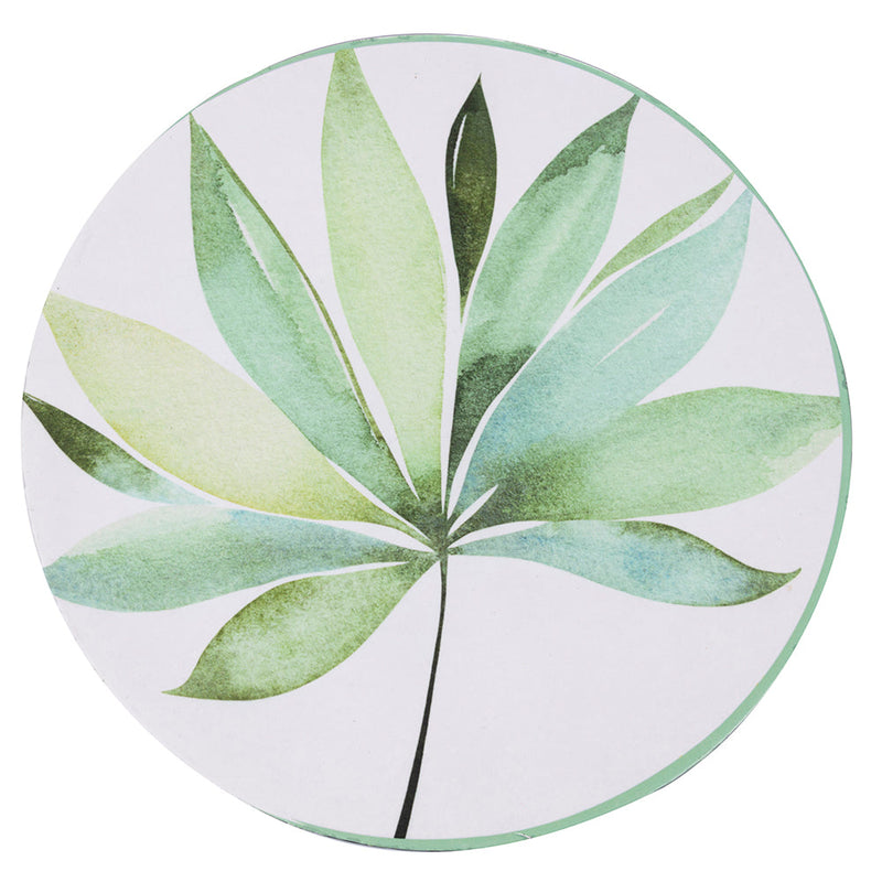 Set 6 Sottopiatti Tondi Ø33x2 cm  in Polipropilene VdE Tivoli 1996 Oriental Botanique