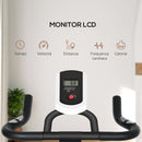 Cyclette con Monitor LCD e Sella Regolabile 118x50x105-115 cm Blu  