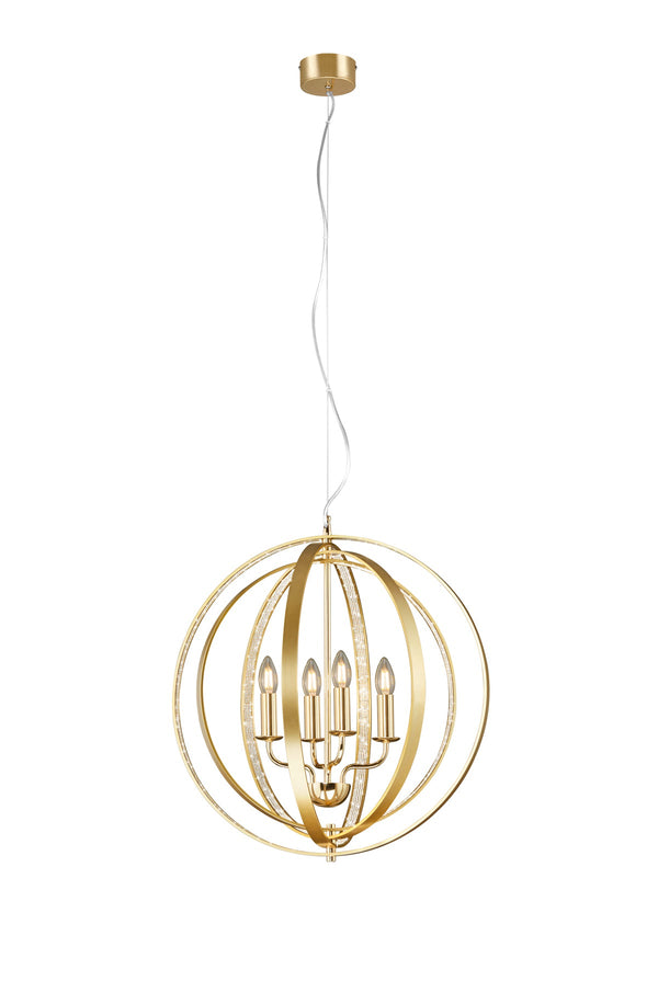 Lampadario da Interno  E14 in Metallo Ottone Lucido online