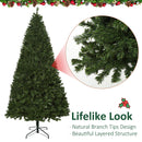 Albero di Natale Artificiale 210 cm 960 Rami 300 LED  Pino Verde