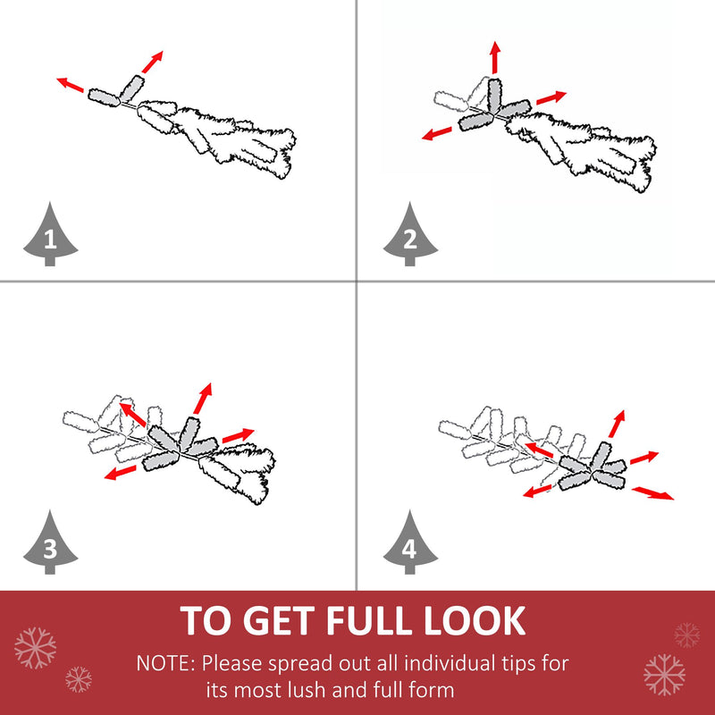 Albero di Natale Artificiale 210 cm 499 Rami Verde