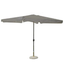 Ombrellone Rettangolare da Giardino 3x2m 6 Stecche Grigio
