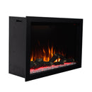 Camino Elettrico da Incasso 61,3x89,6x30,4 cm Effetto Fiamma 1500W Nepal 34 Nero