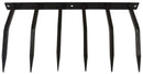 Barriera Antintrusione con Punte in Acciaio 49x24 cm per Balconi Muri di Cinta Goffrato Nero