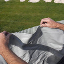 Piscina Ovale Fuori Terra 730x375xh132 cm in Acciaio e PVC Gre Islanda