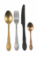 Servizio Set di Posate 24 Pezzi in Acciaio Satinato Assortito Villa d'Este Home Tivoli Wonderland