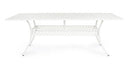 Tavolo da Giardino 213x107x73 cm in Alluminio Bianco