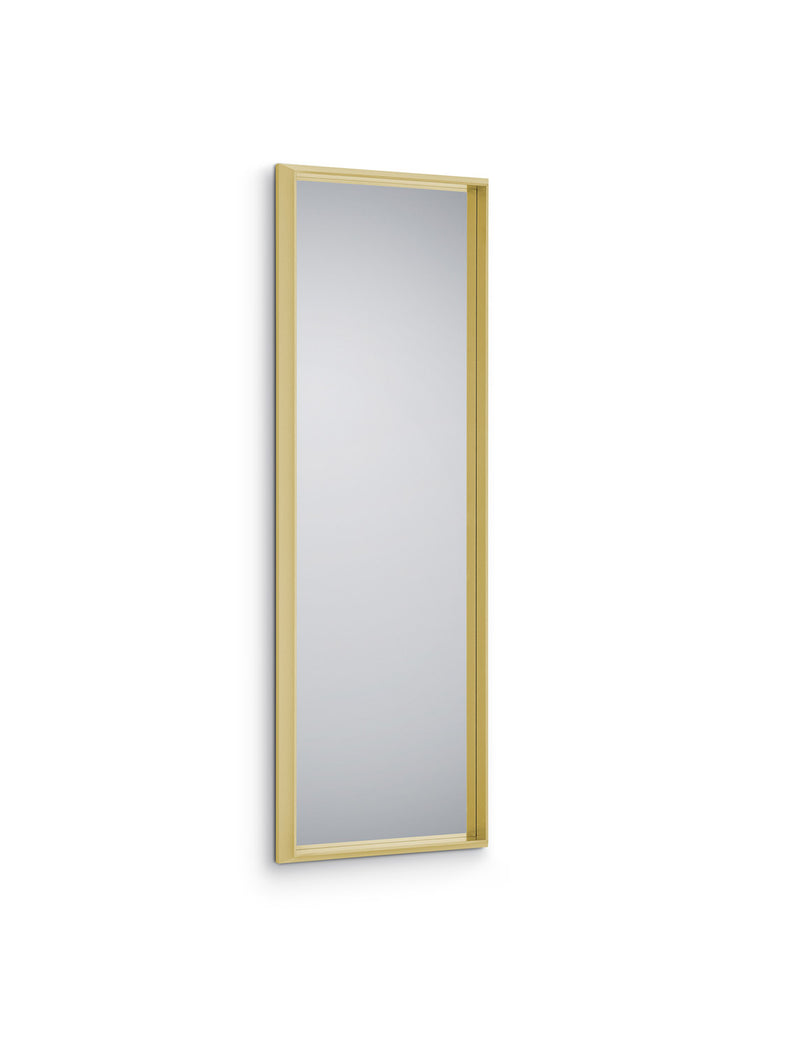 Specchio da Parete 50x150x6 cm in Legno Abbie Oro