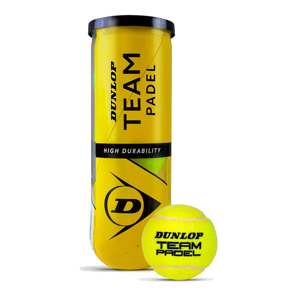 Set 3 Palline Padel in Tubo Pressurizzato Dunlop Team Padel Gialle online