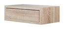 Mensola da Parete 1 Cassetto 45x13,4x23,7 cm in Fibra di Legno Lego Maxi Rovere Sagerau