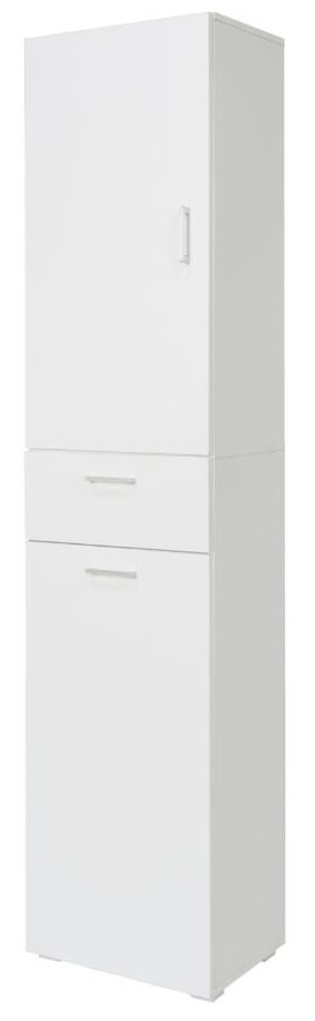 prezzo Armadio 1 Anta con Cassetto e Cestello 45x32x195 cm in MDF Bianco