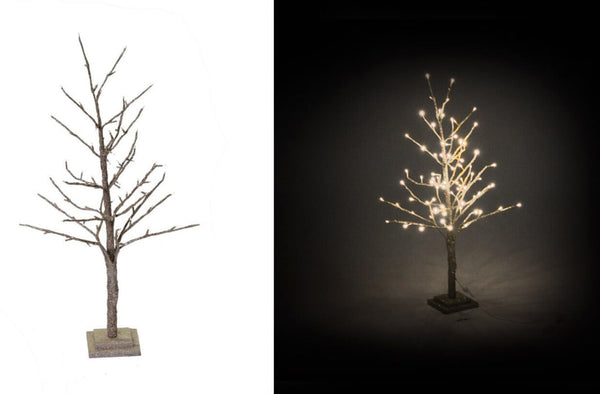 sconto Albero di Natale Luminoso 78 LED in Carta H93cm Oro