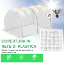 Mini Serra da Giardino e Balcone 99x71x60 cm in Plastica PE e Acciaio con Chiusura a Zip