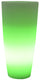 Vaso Luminoso Tondo Ø33x70 cm Bauer Home Light Ghiaccio e Verde