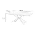 Tavolo Fisso 200x100x76 cm in Rovere Impiallacciato Stark Naturale