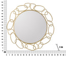 Specchio Chain Oro Ø84x2 cm in Ferro e MDF Oro