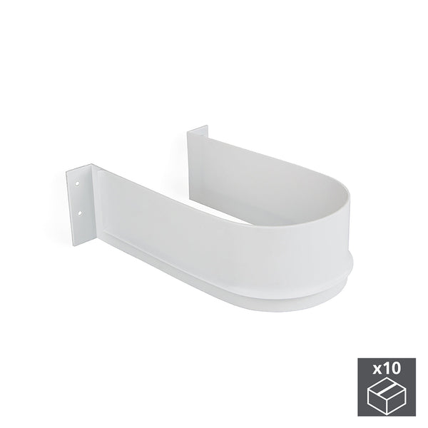 prezzo Salva Sifone per Cassetti Del Bagno Curvo Plastica Bianco 10 Pezzi Emuca