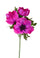 Set 8 Fiori Artificiali di Anemone Composta da 3 Fiori Altezza 46 cm Rosa