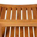 Sgabello Panchina da Bagno e Doccia in Legno di Acacia 53x35x43 cm 