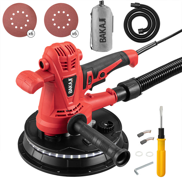 Levigatrice per Muro e Soffitto 1280W Pieghevole Aspirazione Automatica con Sacchetto e Luce LED acquista