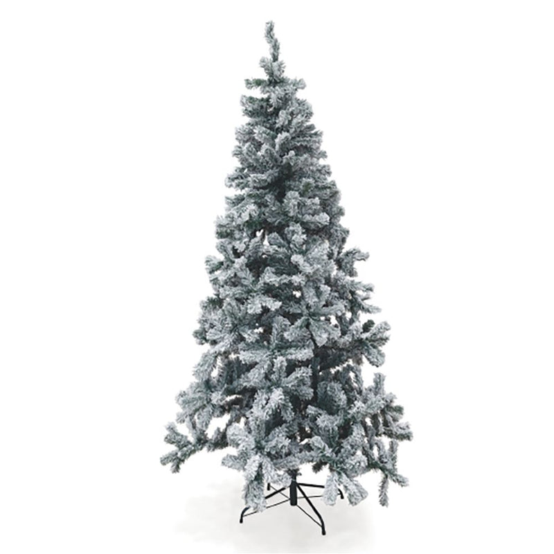 Albero di Natale Artificiale Innevato H240 cm 1116 Rami Sestriere Verde