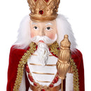 Soldatino Schiaccianoci in Resina bianco cm 11,5x10,4xh39