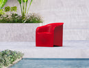Poltrona Sedia da Giardino 69x72 cm in Resina Arkema Lady Dove Gray