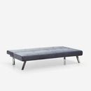 Divano Letto Clic Clac 171x75x73 cm in Tessuto Grigio Scuro