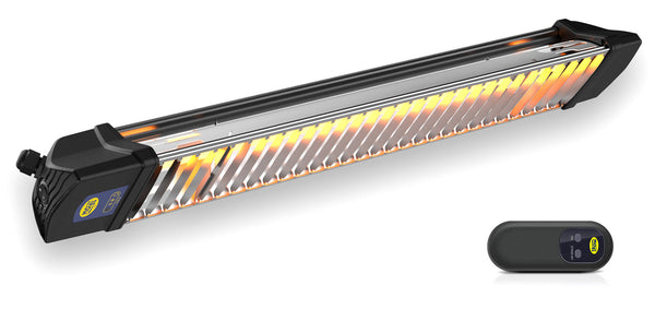 Stufa Elettrica ad Infrarossi 72,5x12,5x8,5 cm da Parete Soffitto 1200W Moel Iris 866NRC prezzo