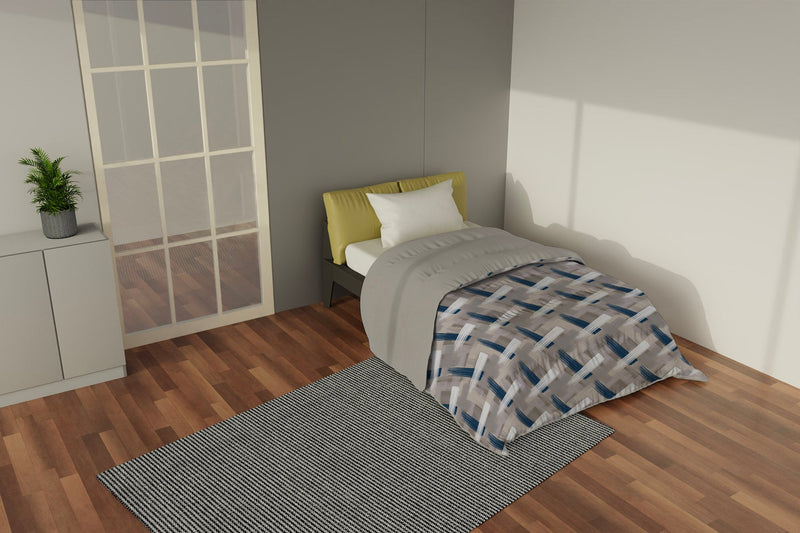 Trapunta Invernale Stampata in Microfibra 300gr Double Face Pennellate Varie Misure