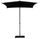 Ombrellone da Giardino 2x2 m Palo Ø38 mm in Alluminio Tessuto Olefin Trend Nero