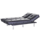 Divano Letto Prontoletto Desire Rivestimento in Similpelle Nero