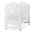 Lettino Culla in Legno Italbaby Happy Family con Oblò Bianco