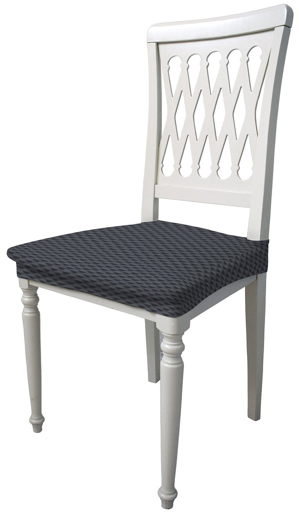 sconto Set 2 Coprisedie Elasticizzati in Poliestere Fashion Grigio Scuro