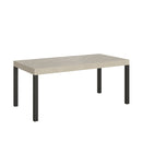  Tavolo Allungabile 180-284x90x77 cm Everyday Cashmere Gambe Antracite