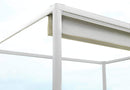 Pergola da Giardino 3x3m in Alluminio Telo Retrattile Elettrico Bianco