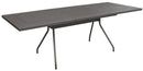 Tavolo da Giardino Allungabile 160/220x90x76 cm in Acciaio RD Italia Estate L160 Antracite