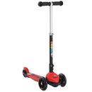 Monopattino per Bambini con 3 Ruote in Alluminio Fluo e Freno Rosso 