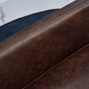 Cuccia Rialzata per Gatti e Cani 74x48,5x31 cm in Similpelle  Marrone Scuro