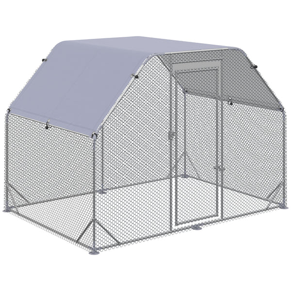 Recinto per Galline 280x190x195 cm con Copertura in Acciaio prezzo